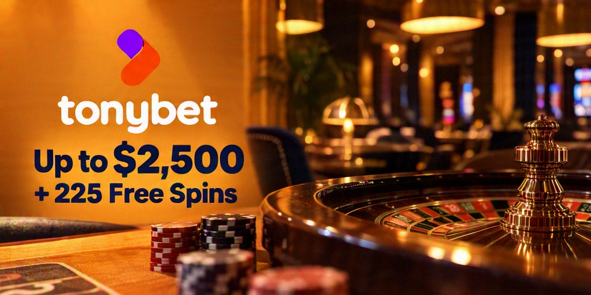 Mobile Casino Tonybet Up to $2,500 + 225 Free Spins